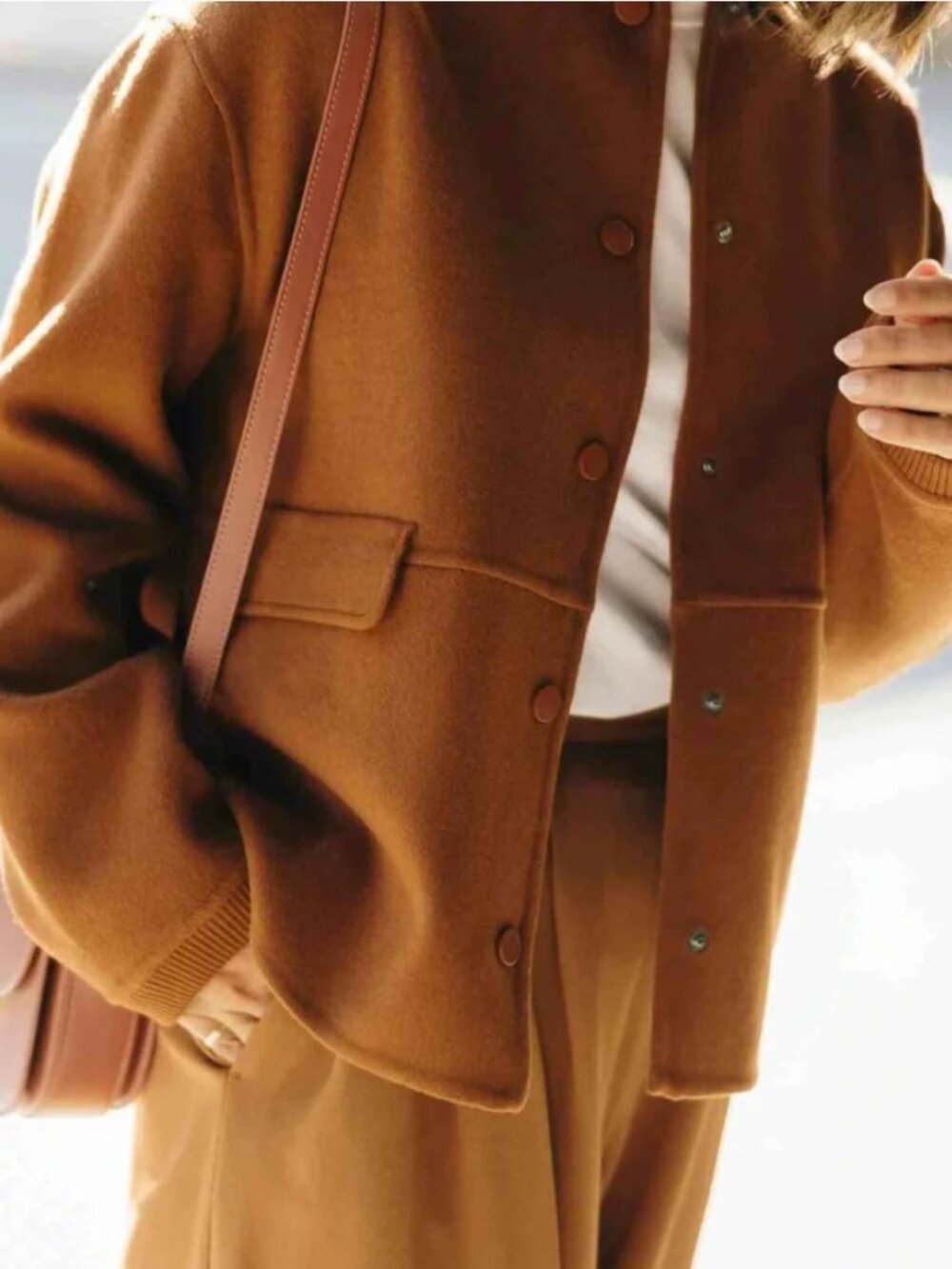 Sezane Suzy Jacket in 'Caramel' - NWT | sz 36 (US 4) - runs large!